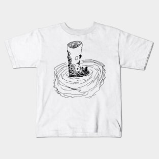 Muddy Boots Ink Design Kids T-Shirt